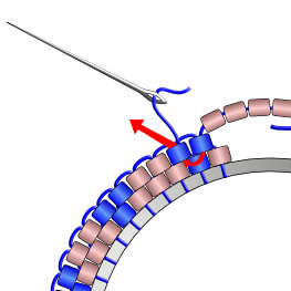 Brick Stitch Hoop Direction